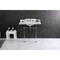 Kingston Brass 36 Carrara Marble Console Sink with Acrylic Legs, Marble WhitePolished Nickel LMS36MASQ6 - alternate 6